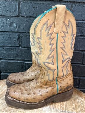 Maci Bean Ostrich Boots (new soles)